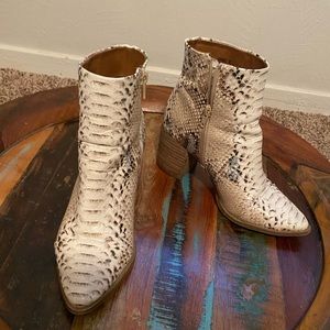 Snake Skin Booties
